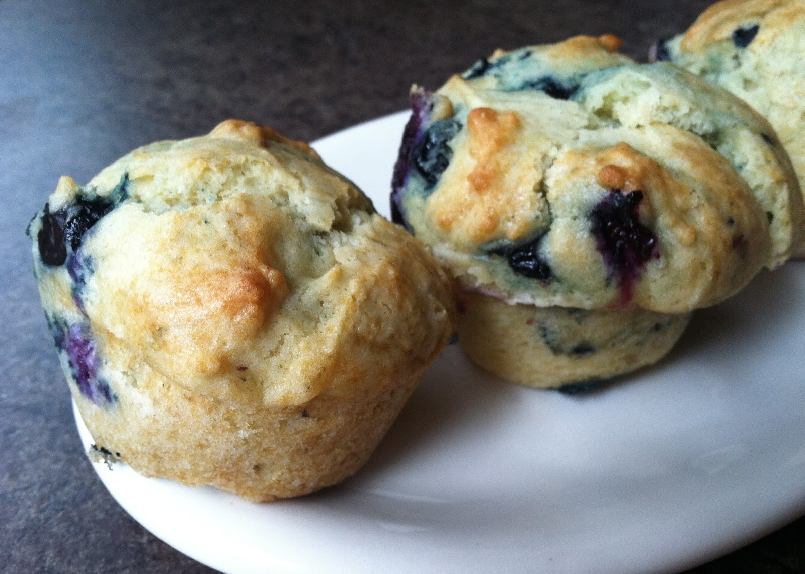 morsels & sauces Alton Brown's Blueberry Muffins