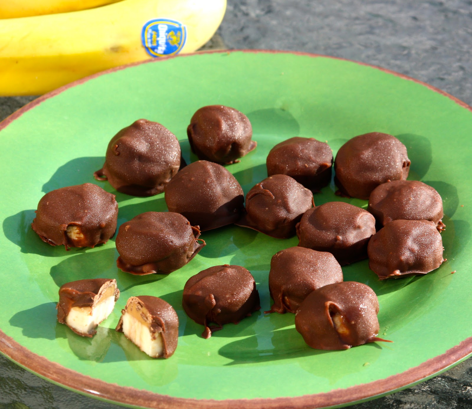 My Recipe Box Chocolate Covered Banana Bites
