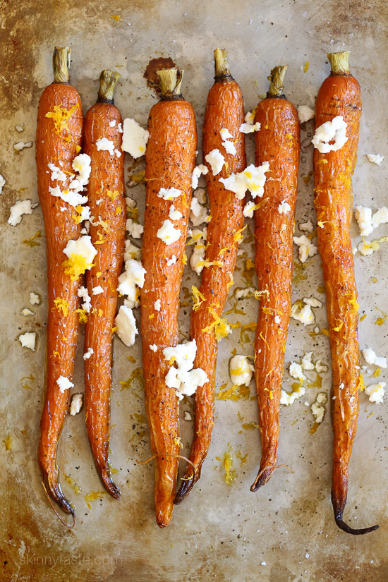 Roasted Heirloom Carrots with Feta, Truffle and Lemon Zest – my FAVORITE way to enjoy roasted carrots!