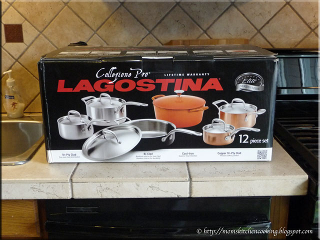 Lagostina Tri-Ply 12 Pc. Stainless Set with Stainless Lids