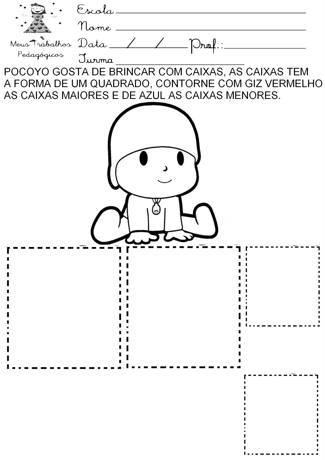 Desenhos para imprimir e colorir Pocoyo como faço, trabalhos manuais passo  a passo, técnicas de criatividade, coisas legais para fazer, Jogos, Blog,  moda, esc…