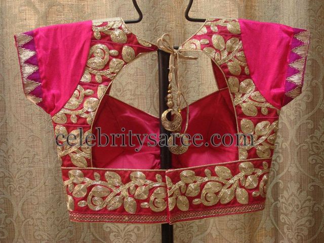 Gold Work Latest Blouse Designs