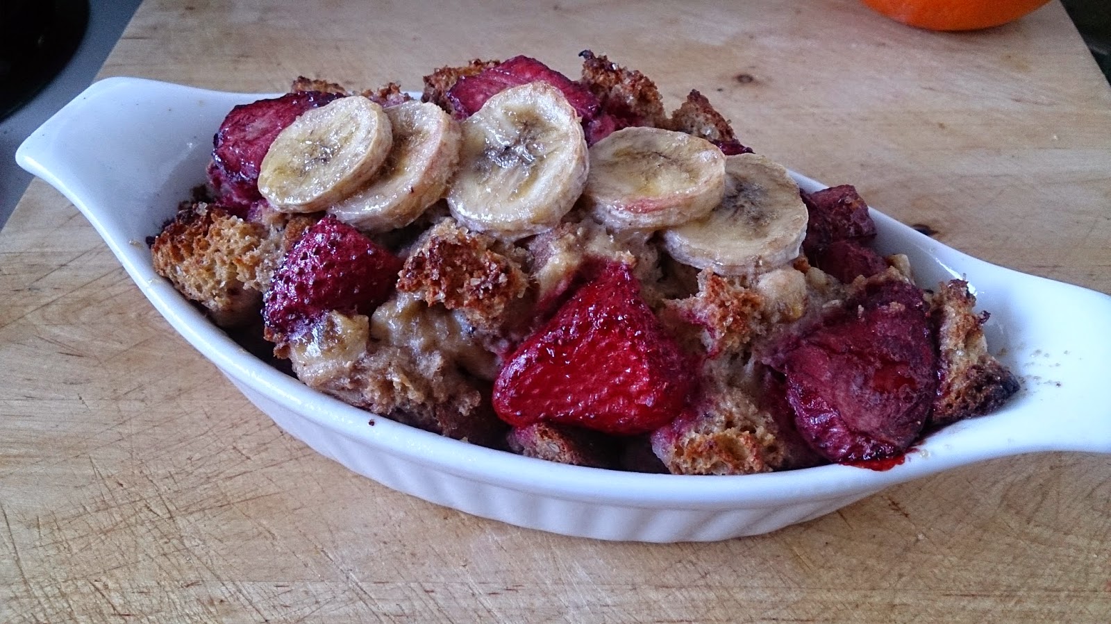 Suzanne's Kitchen Baked strawberry banana French Toast