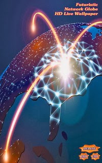 Futuristic Network Globe 3D Live Wallpaper for Android
