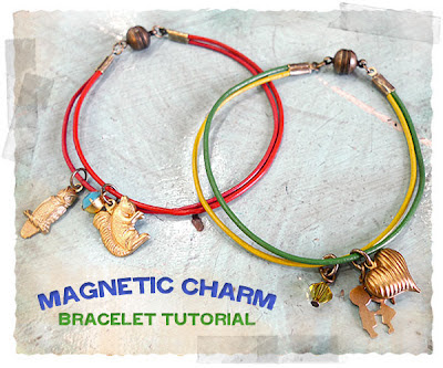 magnetic charm bracelet tutorial instructions