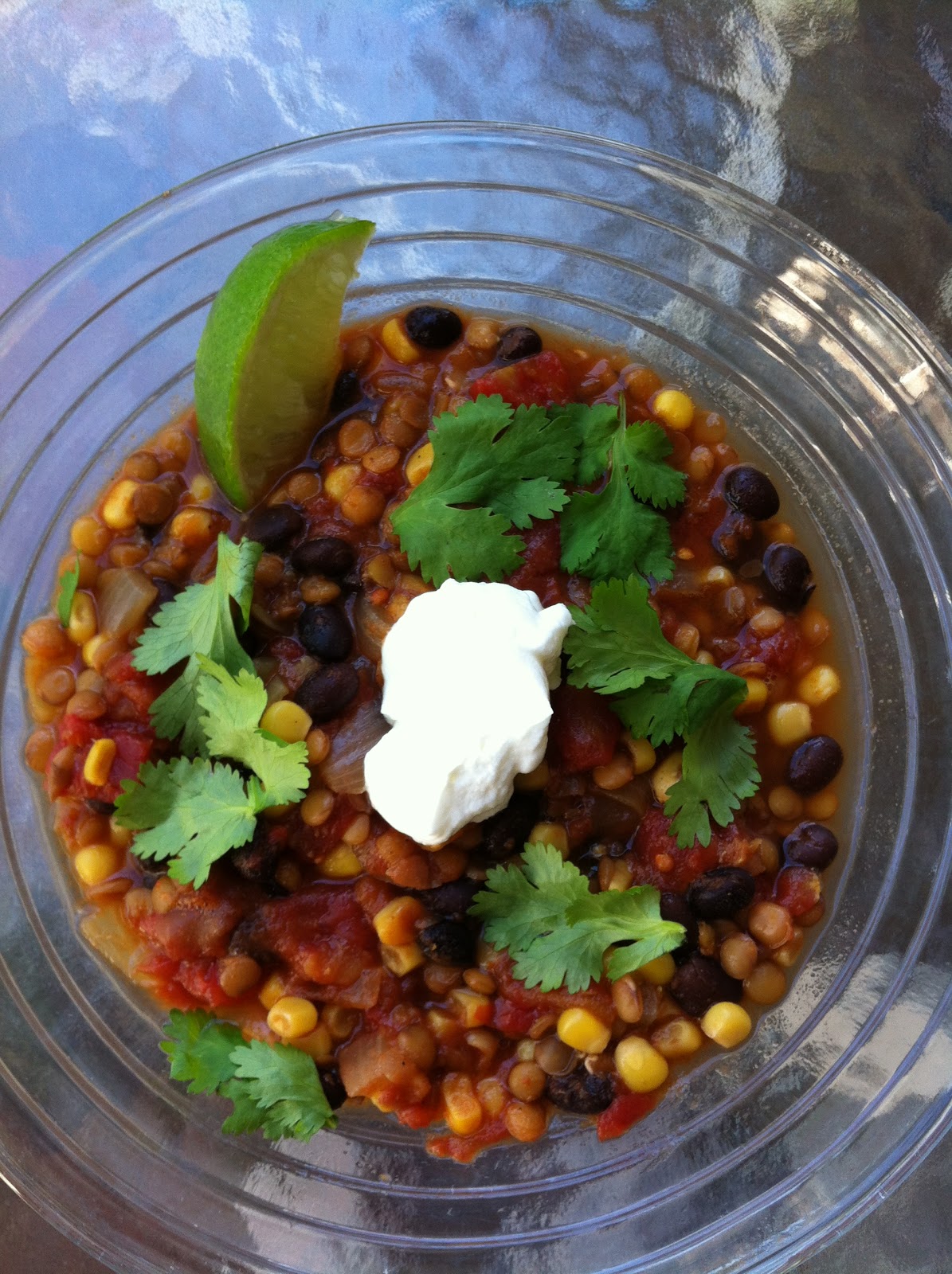 Lentil and Black Bean Chili