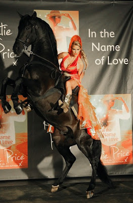 Katie Price on a Horse