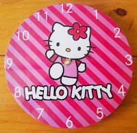Jam Dinding Unik Hello Kitty