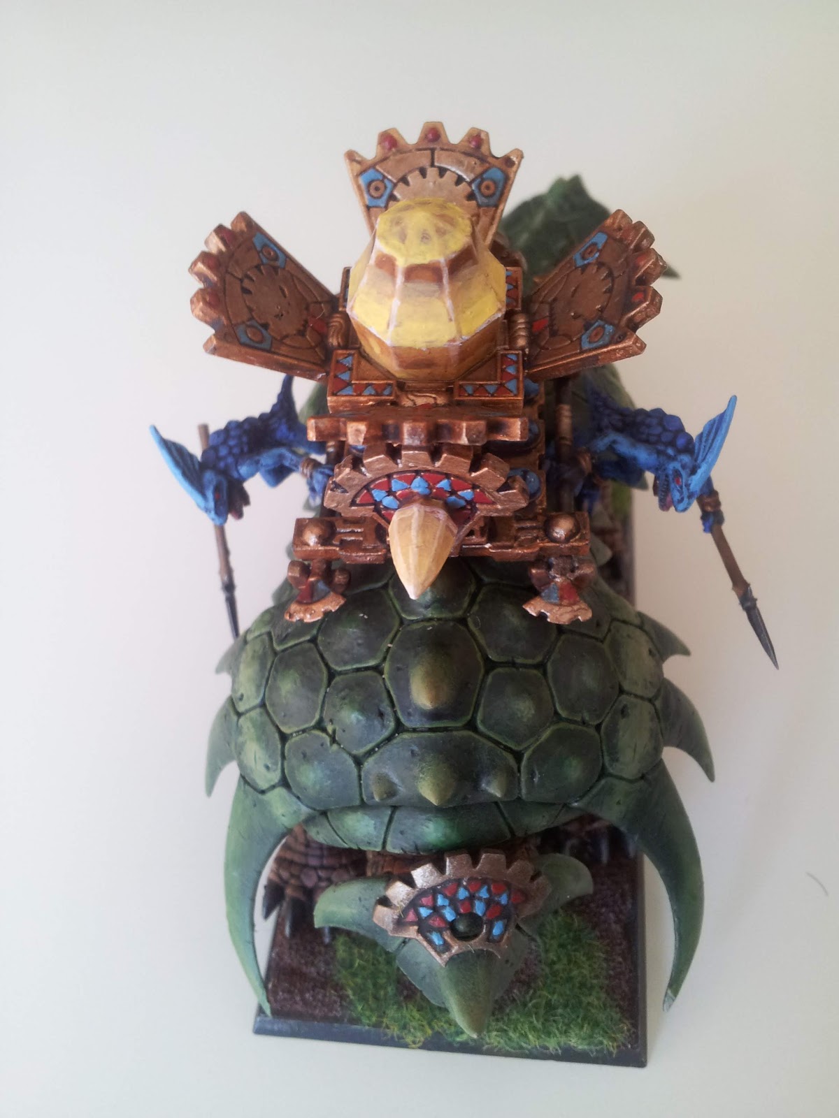 Bastiodon de los Hombres Lagarto pintado Bastiladon Lizardmen paint
