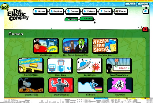 Electric Company Electric Company Games