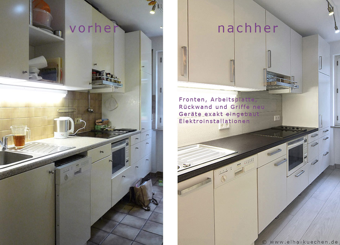 Wir renovieren ihre küche : küchenrenovierung vorher nachher ...