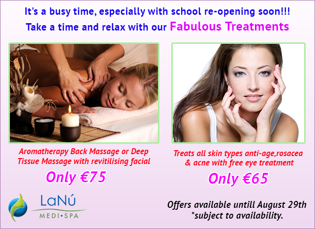 Enjoy Amazing Offers on Medi and Spa Treatments before School Reopening
