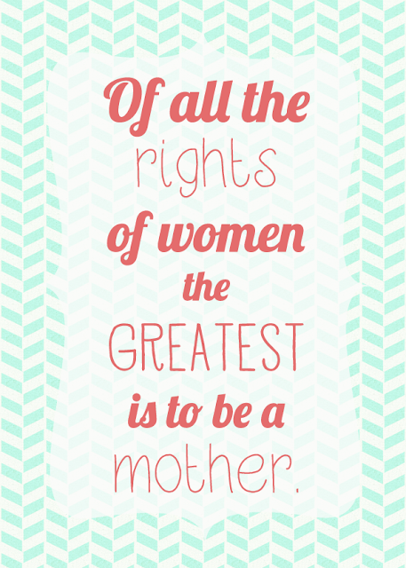 Beautiful thought and print. It's a free printable by entirelyeventfulday.com #mothersday