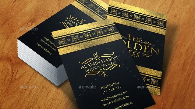 Gold Res & Corporate Business Card