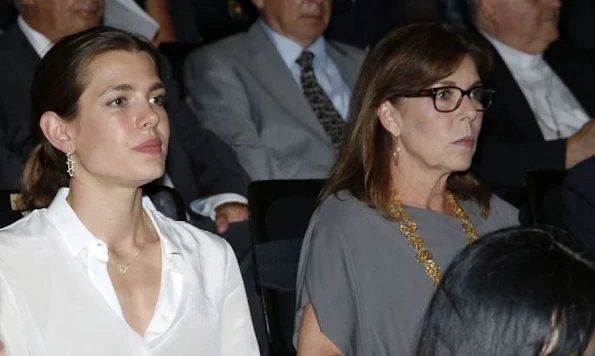 Prince Albert of Monaco and Princess Caroline of Hanover and with her daughter Charlotte Casiraghi and Princess Stephanie and with her younger daughter Camilla Gottlieb