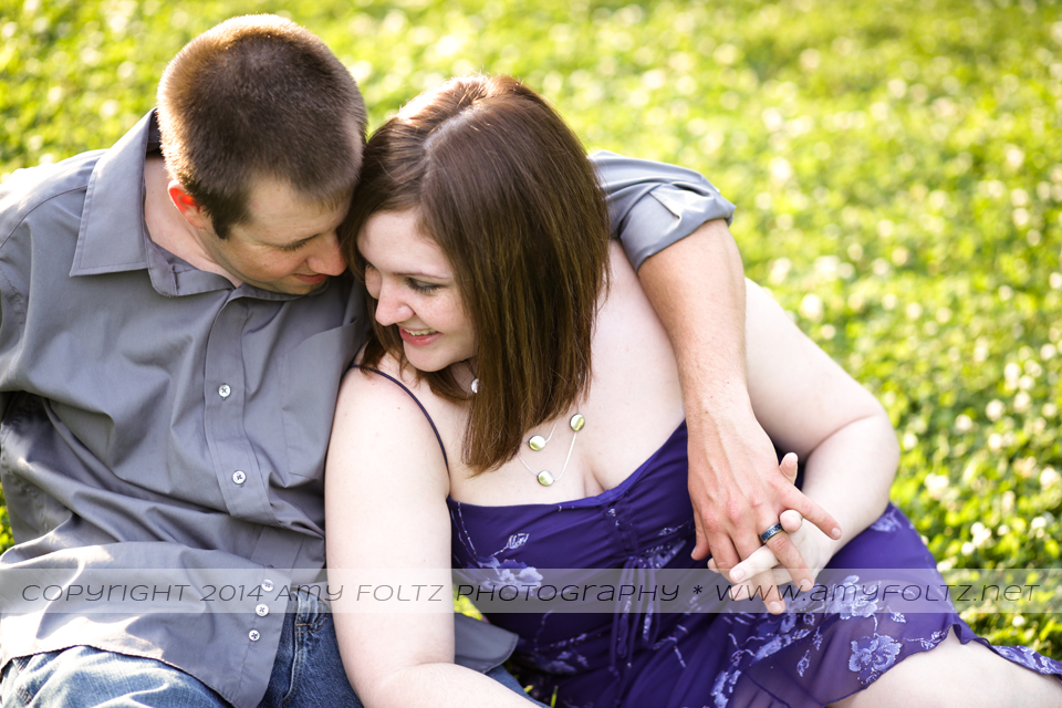 photo of couple at Collett Park in Terre Haute, Indiana