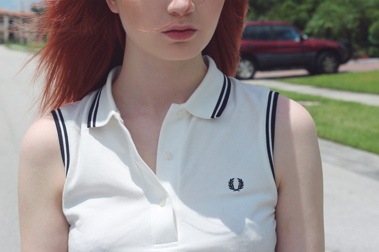 fred perry sleeveless polo