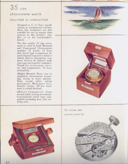 Hamilton model 22 Ship Chronometer  Repair Manual on CD 