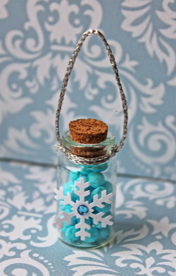 Hand Made By Rianna Frozen Party Glass bottle favours