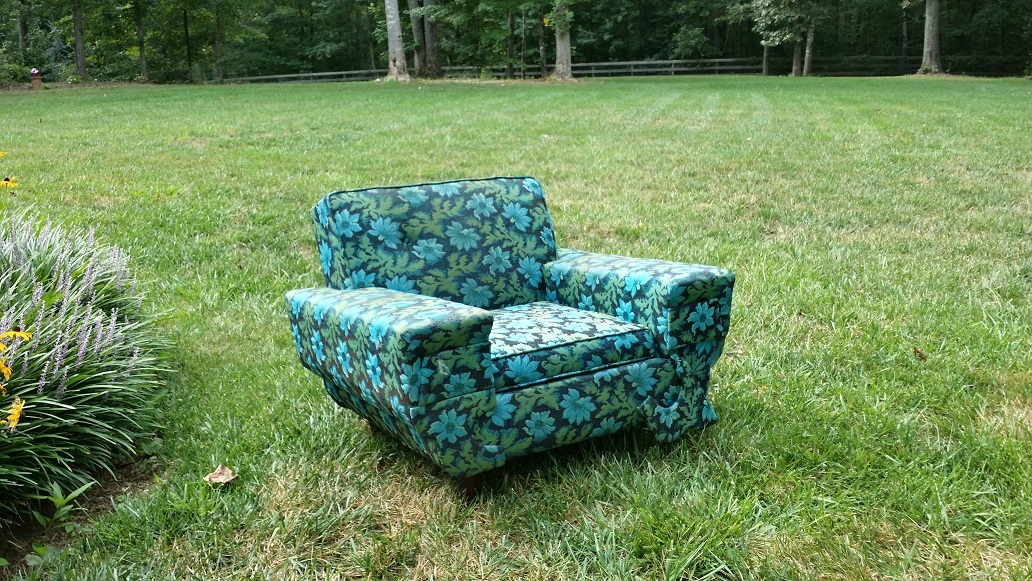 Just the Right Size Ugly Furniture Series Blue Chair After