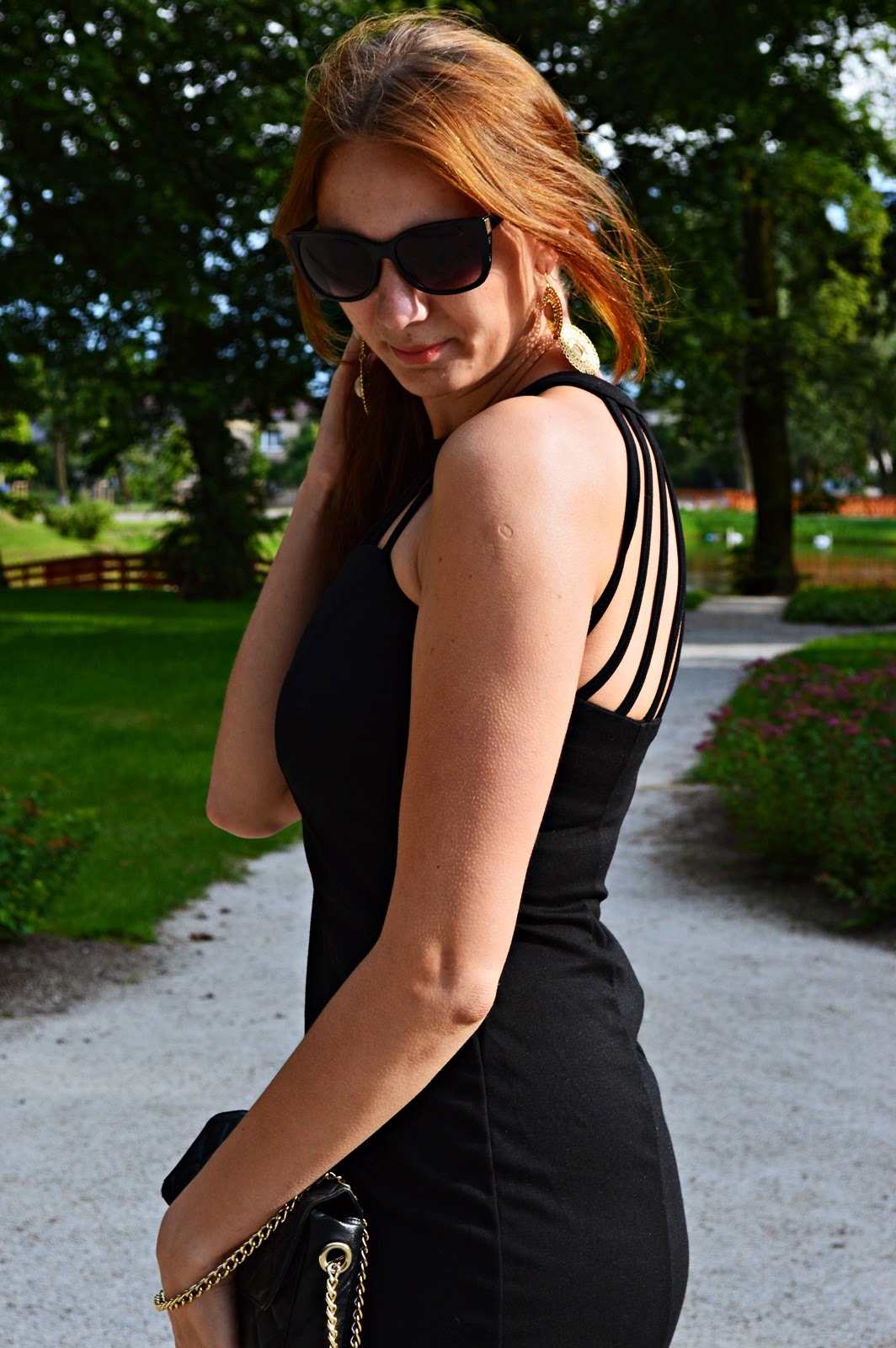 Total black look and my favourite dresses from sheinside