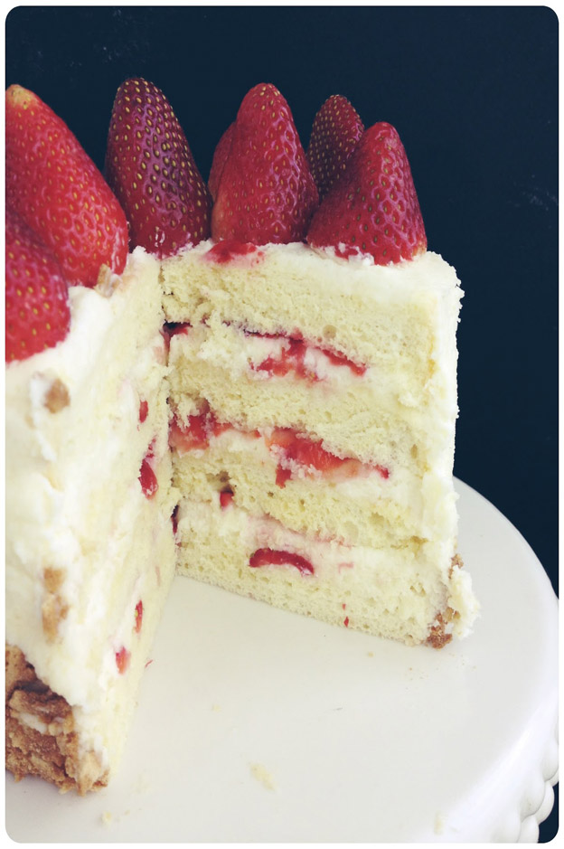 Sterling & Oats Strawberry Shortcake with mascarpone whipped frosting