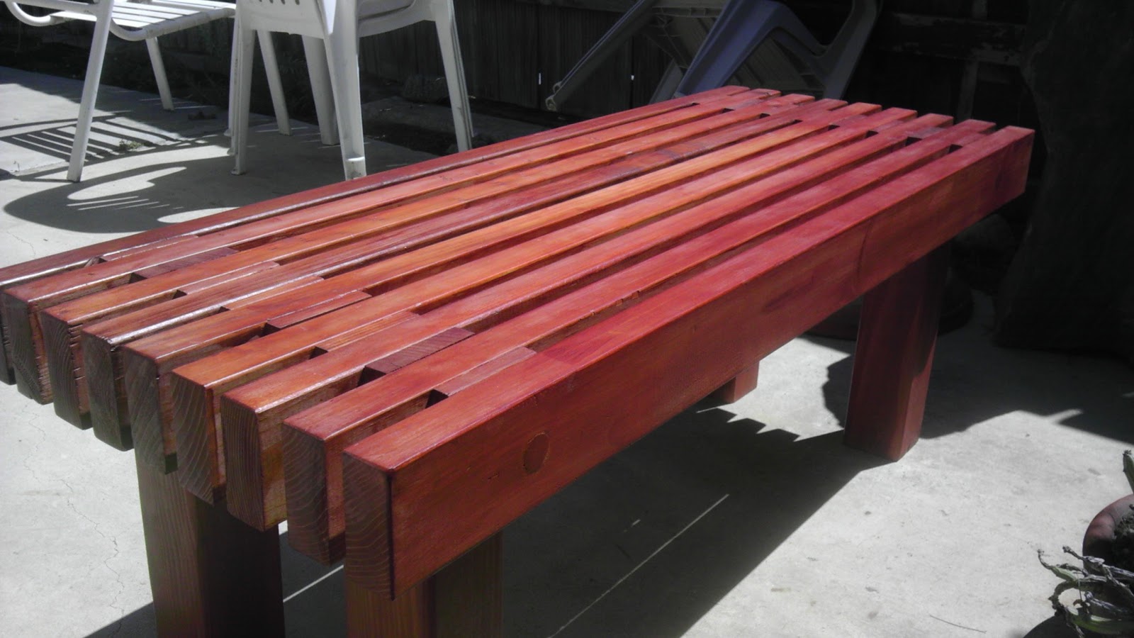 Woodwork Redwood Bench Design PDF Plans