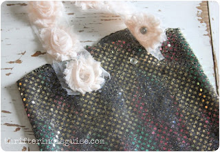 Rainbow Sequin Fabric Top