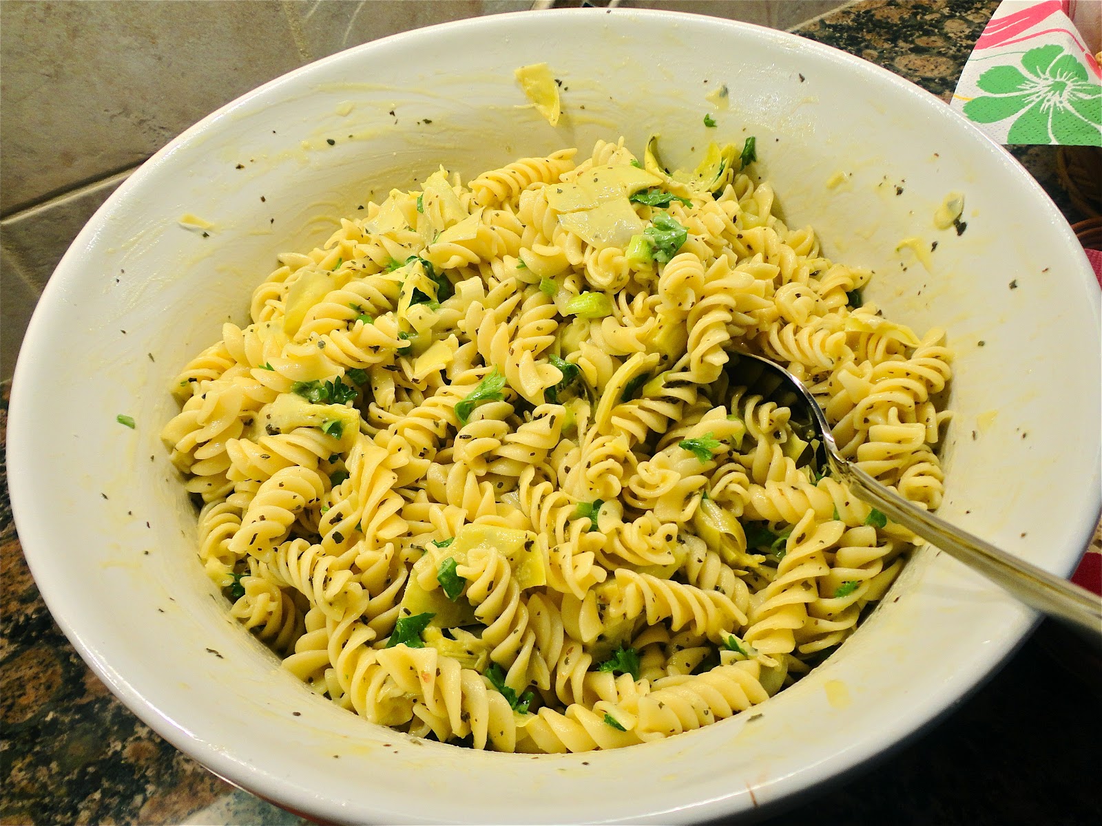 Artichoke Pasta Salad is perfect to celebrate National Artichoke Day