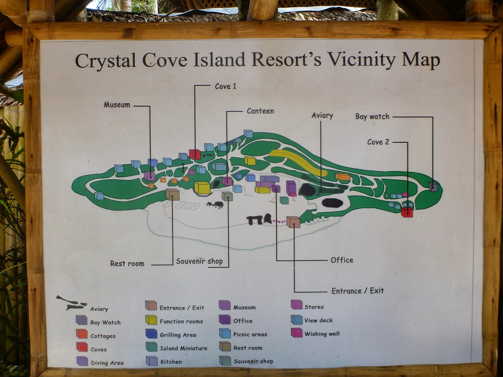 Map Crystal Cove Island.