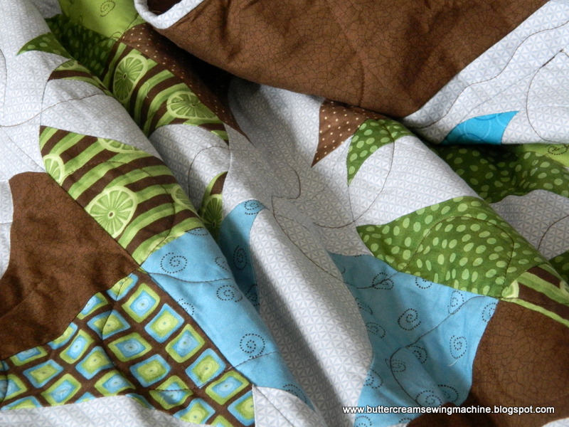 Buttercream and a Sewing Machine Winner's Bouquet Quilt