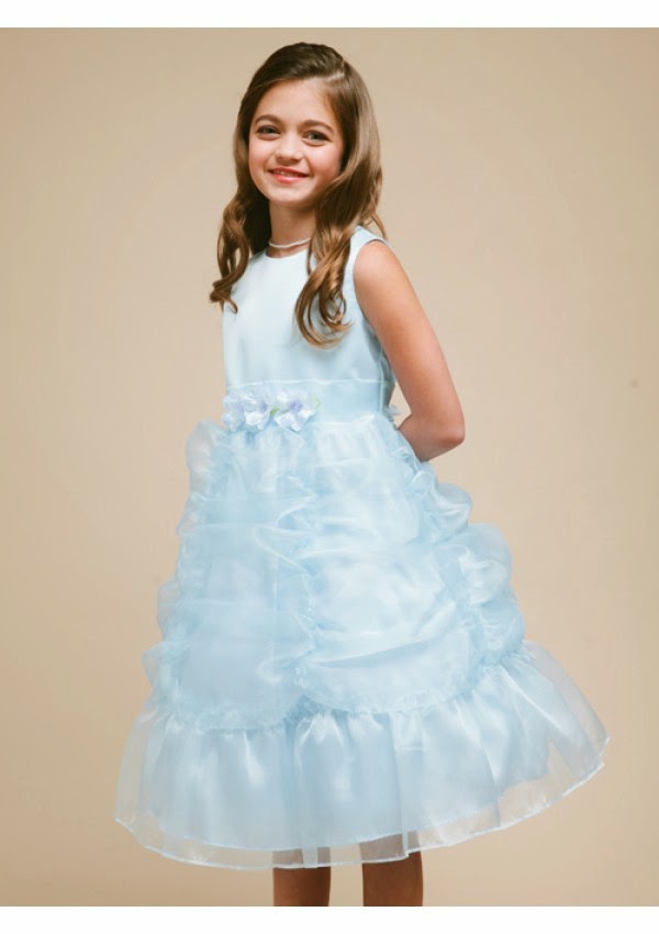 Flower Girl Dresses Stunning Organza Scoop A-Line Flower Girl Dresses
