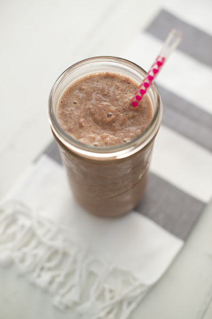 Need a morning pick me up? Try this Mocha Protein Shake! The best of both worlds--protein and caffeine to start your morning!