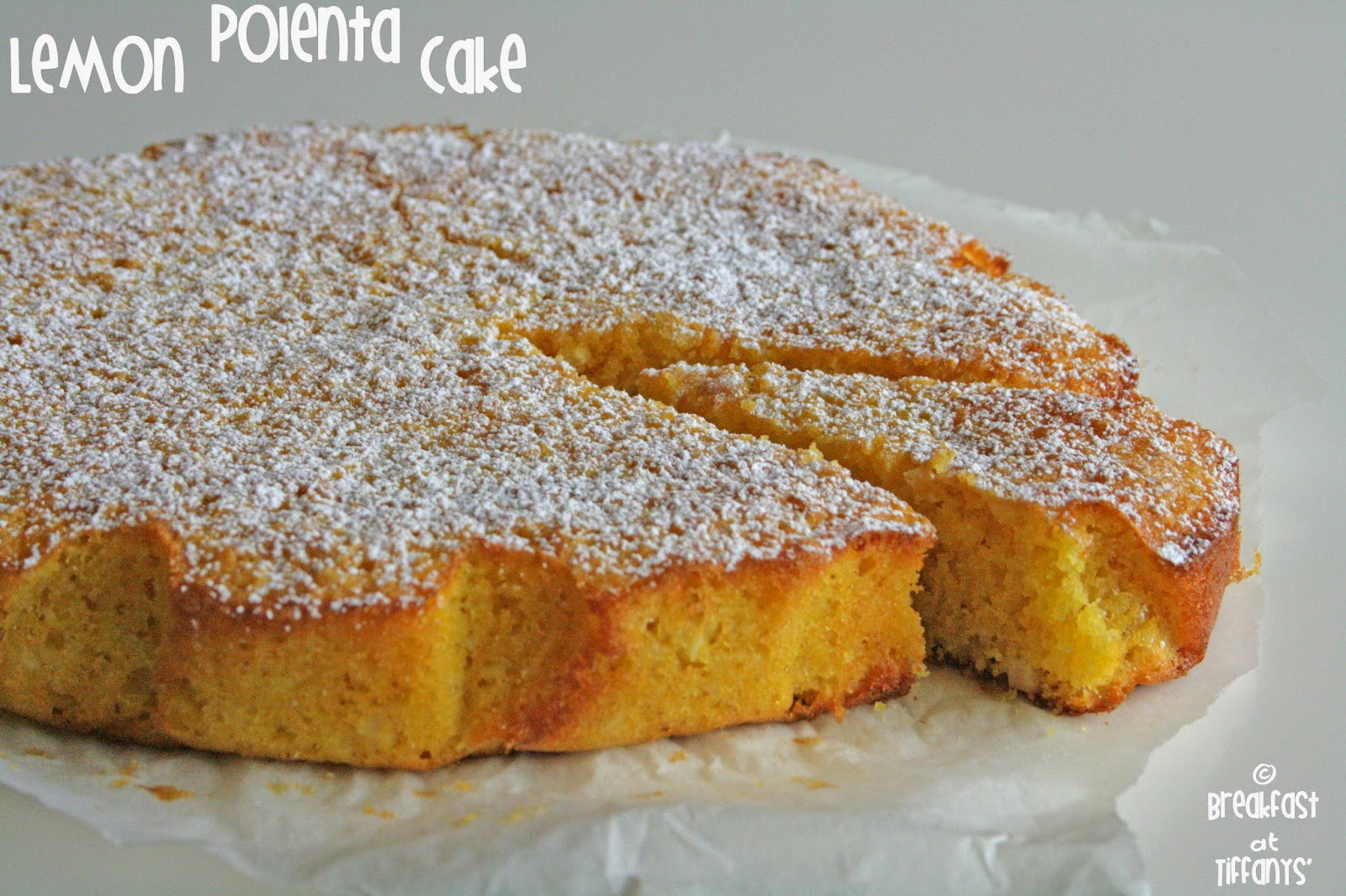 Torta di polenta al profumo di limone / Lemon polenta cake recipe