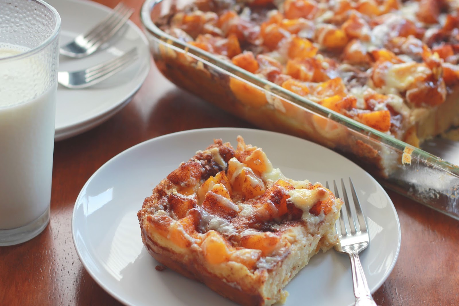 A Touch of Joyce Overnight Peaches and Cream French Toast