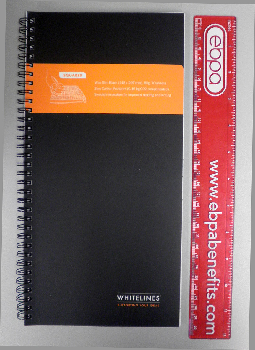 Pocket Blonde Whitelines Slim Notebook WhitelinesUSA