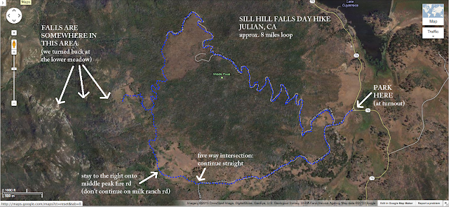 Sill Hill Falls trail map