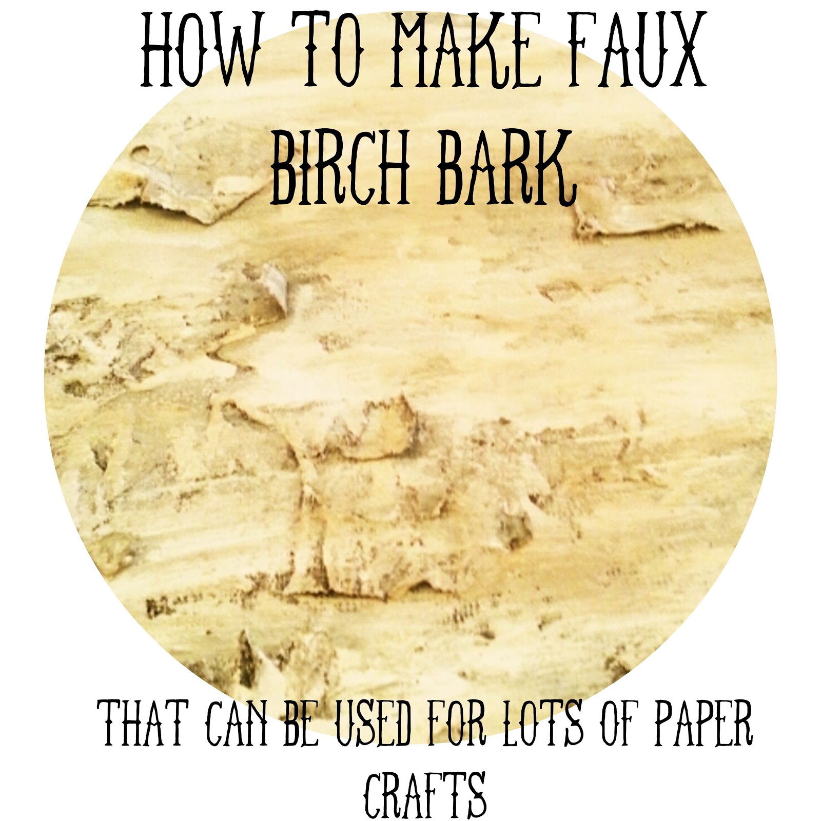 how to make faux birch bark twigg studios