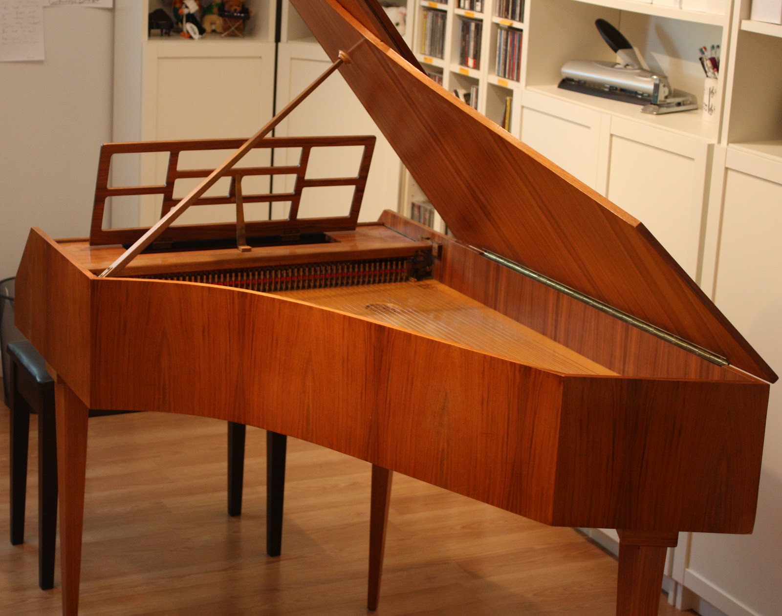 HiltonMusic Studio Playing the Harpsichord