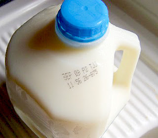 milk container of milk