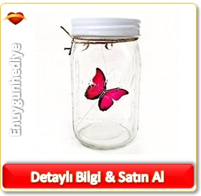 Hareket Eden kelebek Kavanoz Sevgiliye hediye