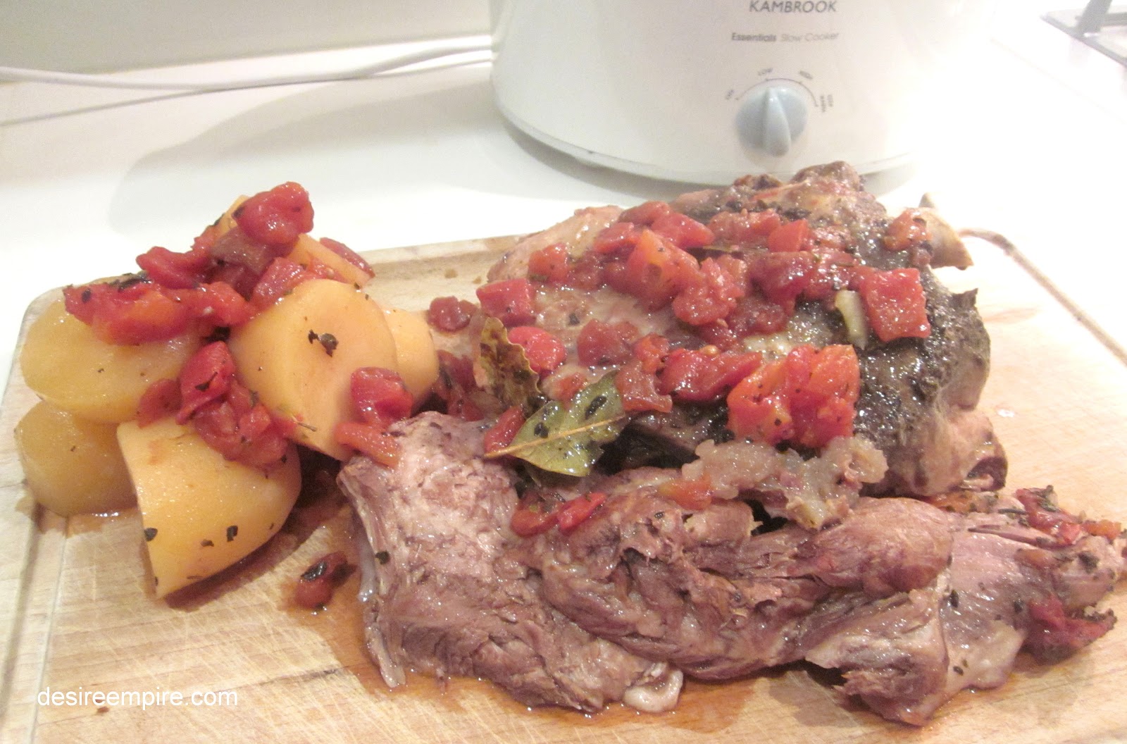 Slow Cooked Lamb Greek Style Desire Empire