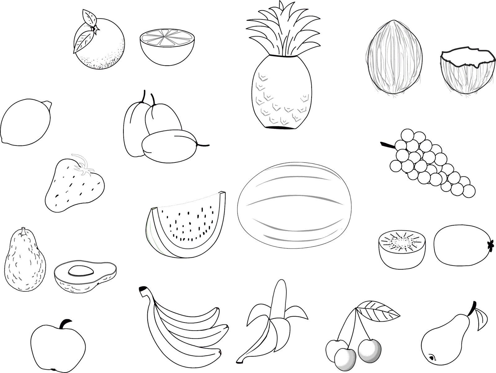 Ausmalbilder Fruchte Zum Ausdrucken