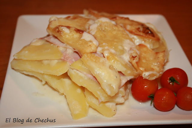 El Blog de Chechus, Lasaña de patata y jamón