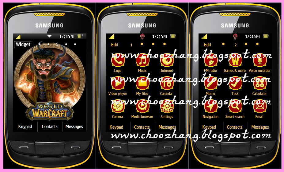 ChooZhang - Corby Cat: Samsung Corby 2 or S3850 - World of Warcraft