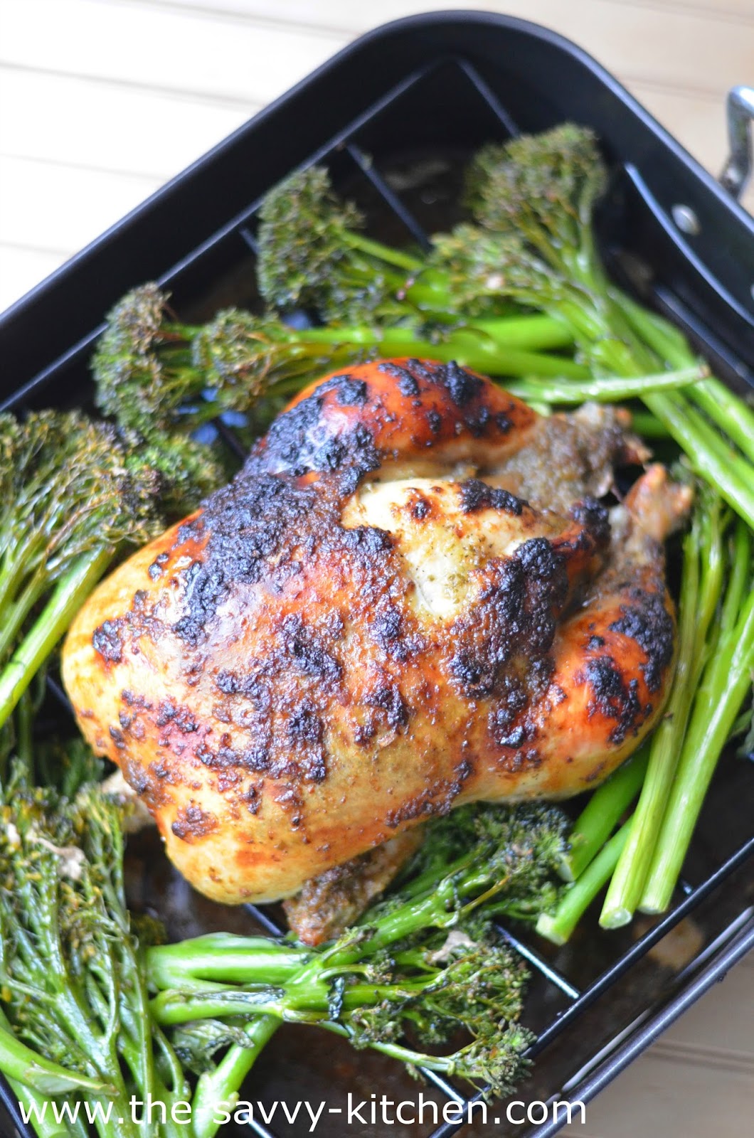 The Savvy Kitchen Jalapeño Roasted Chicken with Broccolini