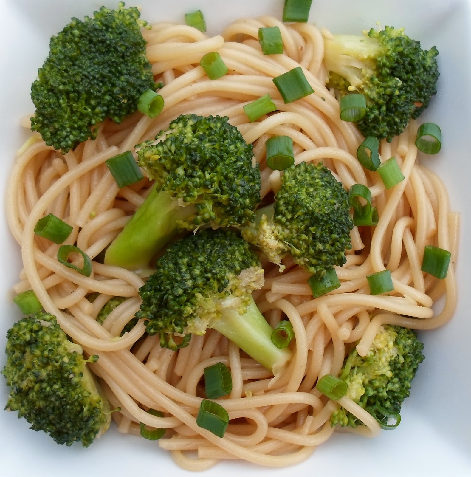 Happier Than A Pig In Mud Sesame Noodles with BroccoliA Lighter