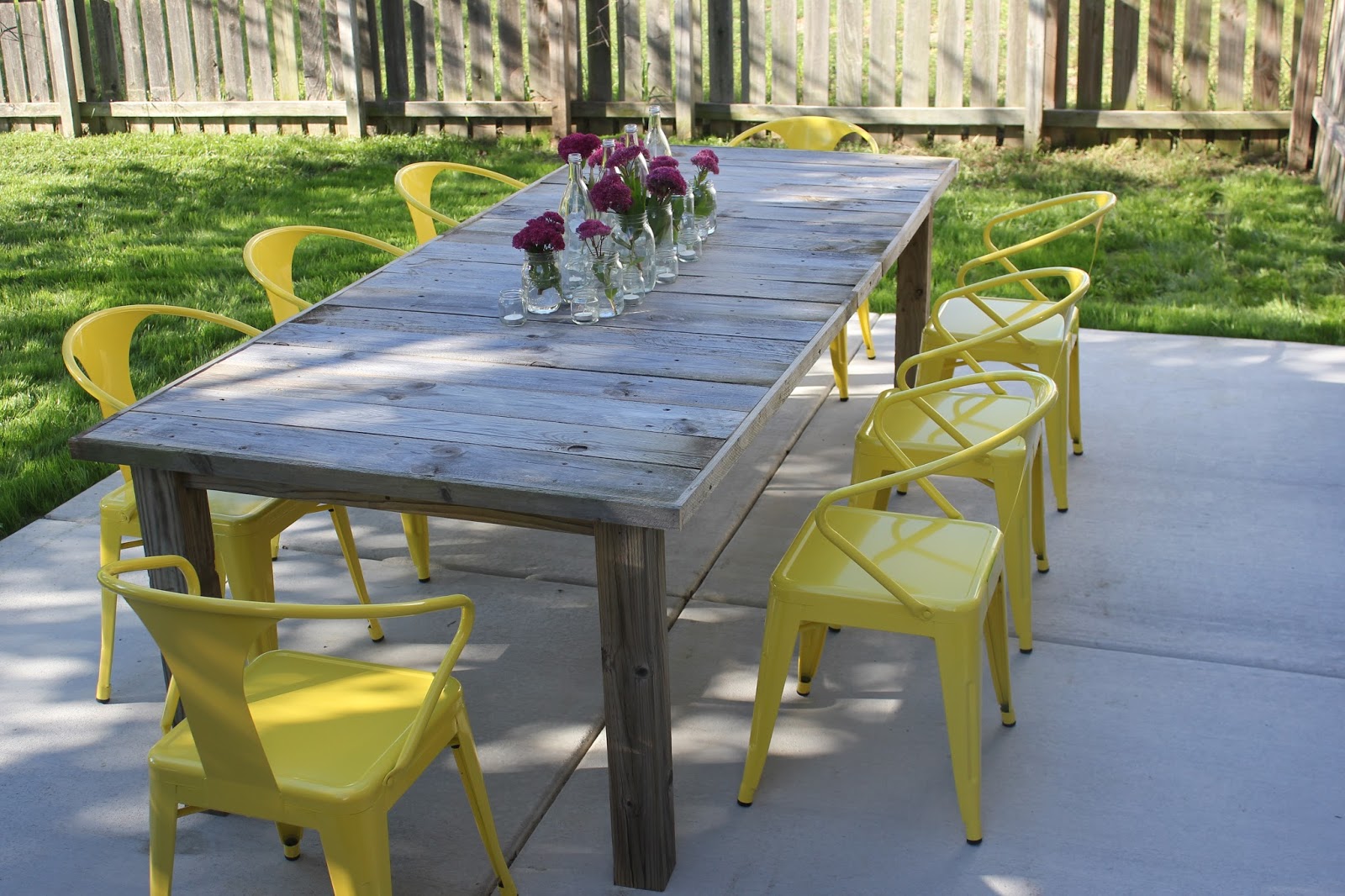 From A to Z DIY Patio Table from fence