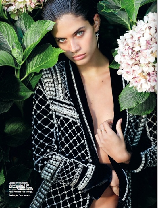 Balmain x H&M 2015 Fall Beaded Velvet Jacket Editorials