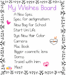 ♥ Wishes Board 2011 ♥